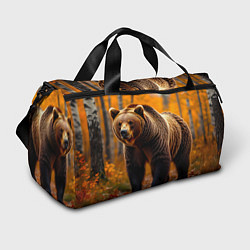 Сумки спортивные Осенний страж леса, цвет: 3D-принт