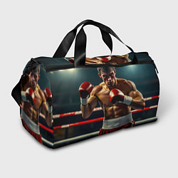 Сумки спортивные Боксёр в ринге, цвет: 3D-принт