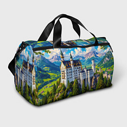 Сумки спортивные Сказочный Нойшванштайн, цвет: 3D-принт