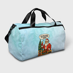 Сумки спортивные У нас елка кривая зато стол всегда прямой, цвет: 3D-принт