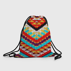 Рюкзак-мешок Вышивка шерстью, цвет: 3D-принт