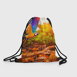 Рюкзак-мешок Взмах попугая, цвет: 3D-принт