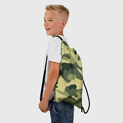 Рюкзак-мешок Камуфляж: зеленый/хаки, цвет: 3D-принт — фото 2