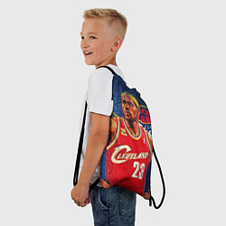Рюкзак-мешок LeBron 23: Cleveland, цвет: 3D-принт — фото 2