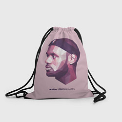Рюкзак-мешок LeBron James: Poly Violet, цвет: 3D-принт