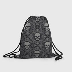 Рюкзак-мешок Ажурные черепа, цвет: 3D-принт