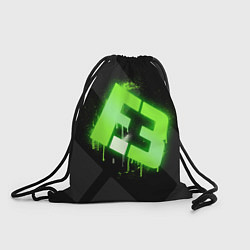 Рюкзак-мешок Flipsid3: Black collection, цвет: 3D-принт