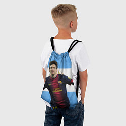 Рюкзак-мешок Messi from Argentina, цвет: 3D-принт — фото 2