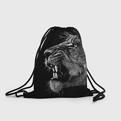 Рюкзак-мешок Рык львицы, цвет: 3D-принт