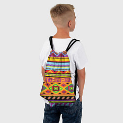 Рюкзак-мешок Этнический орнамент, цвет: 3D-принт — фото 2