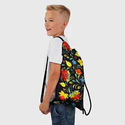 Рюкзак-мешок Цветочки, цвет: 3D-принт — фото 2