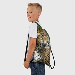 Рюкзак-мешок Лик леопарда, цвет: 3D-принт — фото 2