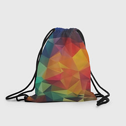 Рюкзак-мешок Цветные полигоны, цвет: 3D-принт