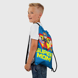Рюкзак-мешок Супермама, цвет: 3D-принт — фото 2