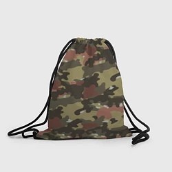 Рюкзак-мешок Камуфляж: коричневый/хаки, цвет: 3D-принт