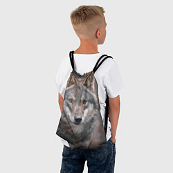 Рюкзак-мешок Волк - санитар леса, цвет: 3D-принт — фото 2