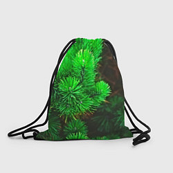 Рюкзак-мешок Зелёная ель, цвет: 3D-принт