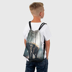 Рюкзак-мешок Слон в лесу, цвет: 3D-принт — фото 2