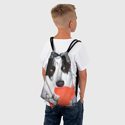 Рюкзак-мешок Влюбленный щенок, цвет: 3D-принт — фото 2
