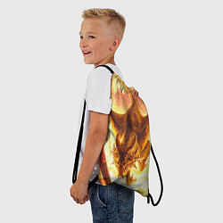 Рюкзак-мешок Дракон, цвет: 3D-принт — фото 2