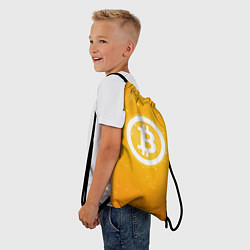 Рюкзак-мешок Bitcoin Orange, цвет: 3D-принт — фото 2