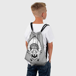 Рюкзак-мешок Indian wolf, цвет: 3D-принт — фото 2