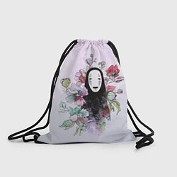 Рюкзак-мешок Безликий в цветах, цвет: 3D-принт
