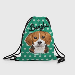 Рюкзак-мешок Beagle Face, цвет: 3D-принт