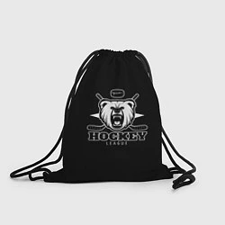 Рюкзак-мешок Bear hockey, цвет: 3D-принт