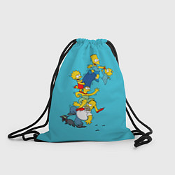 Рюкзак-мешок Семейка Симпсонов 2, цвет: 3D-принт