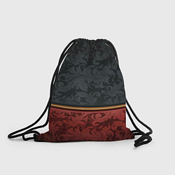 Рюкзак-мешок Узоры Black and Red, цвет: 3D-принт