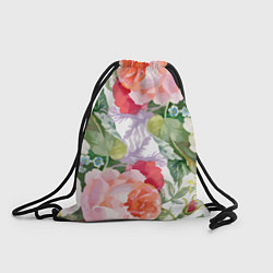 Рюкзак-мешок Пион, цвет: 3D-принт