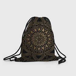 Рюкзак-мешок Золотая мандала, цвет: 3D-принт