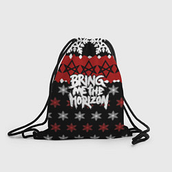 Рюкзак-мешок Праздничный Bring Me the Horizon, цвет: 3D-принт