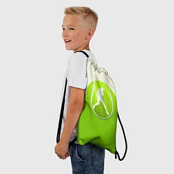 Рюкзак-мешок Символ теннисиста, цвет: 3D-принт — фото 2