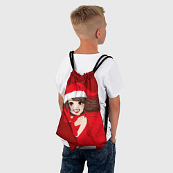 Рюкзак-мешок Снегурочка с подарками, цвет: 3D-принт — фото 2