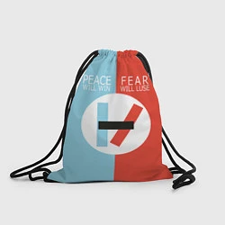 Рюкзак-мешок 21 Pilots: Peace & Fear, цвет: 3D-принт