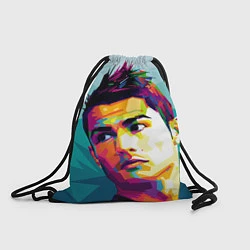 Рюкзак-мешок Cristiano Ronaldo Art, цвет: 3D-принт