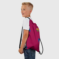 Рюкзак-мешок FC Barcelona: Purple Original, цвет: 3D-принт — фото 2