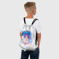Рюкзак-мешок Девушка Близнецы, цвет: 3D-принт — фото 2