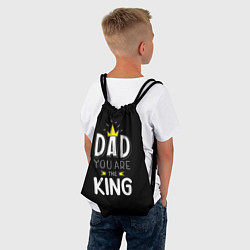 Рюкзак-мешок Dad you are the King, цвет: 3D-принт — фото 2