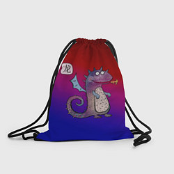 Рюкзак-мешок Неоновый год дракона, цвет: 3D-принт