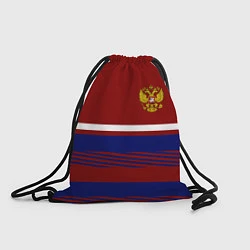 Рюкзак-мешок Герб РФ: Красный стиль, цвет: 3D-принт