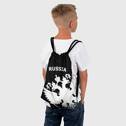 Рюкзак-мешок Russia: Black Edition, цвет: 3D-принт — фото 2