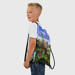 Рюкзак-мешок Майнкрафт: Поля, цвет: 3D-принт — фото 2