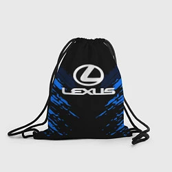 Рюкзак-мешок Lexus: Blue Anger, цвет: 3D-принт