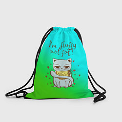 Рюкзак-мешок I'm fluffy, not fat, цвет: 3D-принт