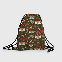 Рюкзак-мешок Осенние лисички, цвет: 3D-принт