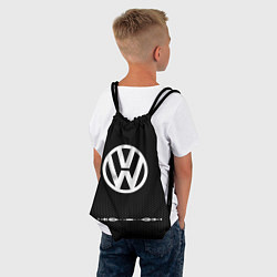 Рюкзак-мешок Volkswagen: Black Abstract, цвет: 3D-принт — фото 2