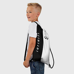 Рюкзак-мешок Infiniti: Black & White, цвет: 3D-принт — фото 2